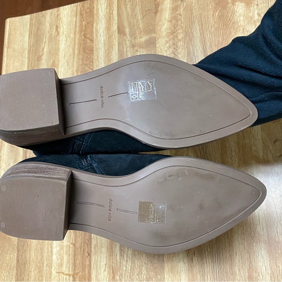 NEW Dolce Vita Black Suede Booties - Picture 9 of 9